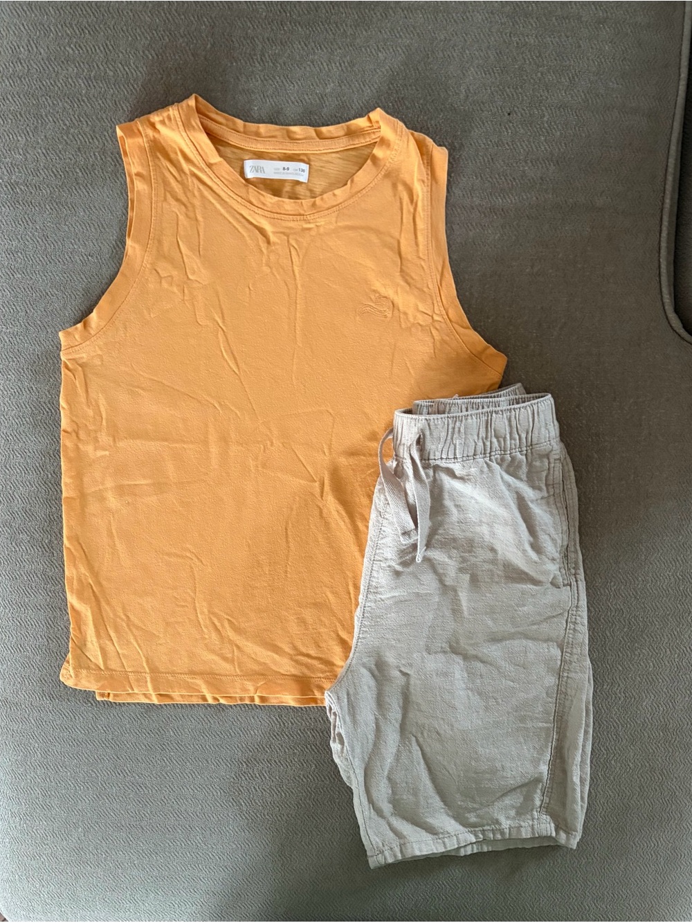 ZARA BOYS TANK TOP & H&M SHORTS SET